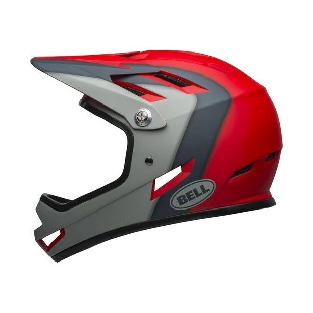 Casque Bell Sanction Rouge/Gris – Image 3