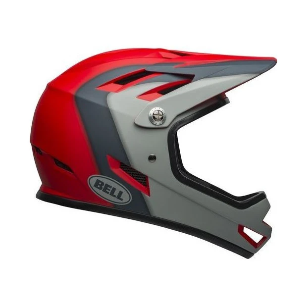 Casque Bell Sanction Rouge/Gris – Image 4