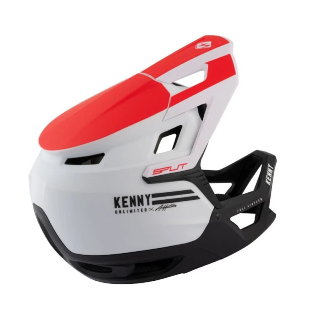 Casque Enduro Kenny Split Rouge/Blanc – Image 2