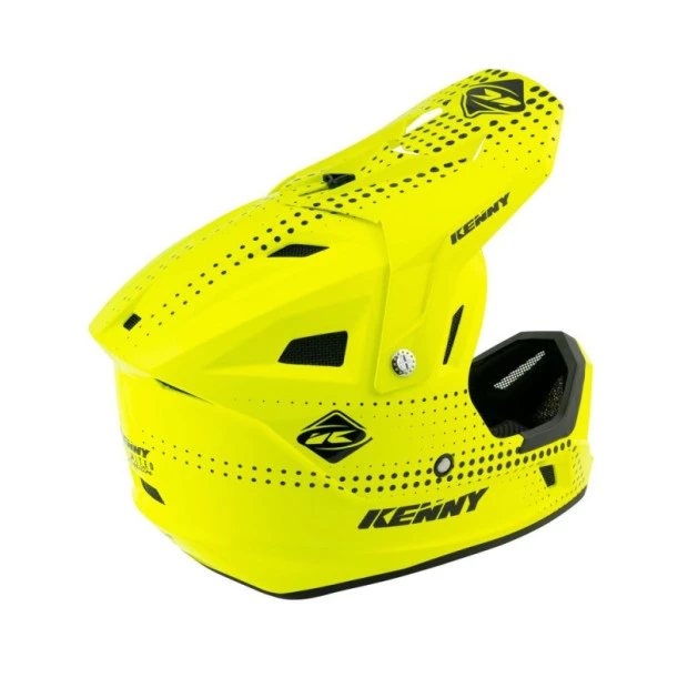 Casque Intégral Kenny Decade Graphic Lunis Jaune Fluo – Image 2